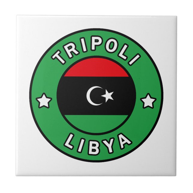 Tripoli Libyen Fliese (Vorderseite)