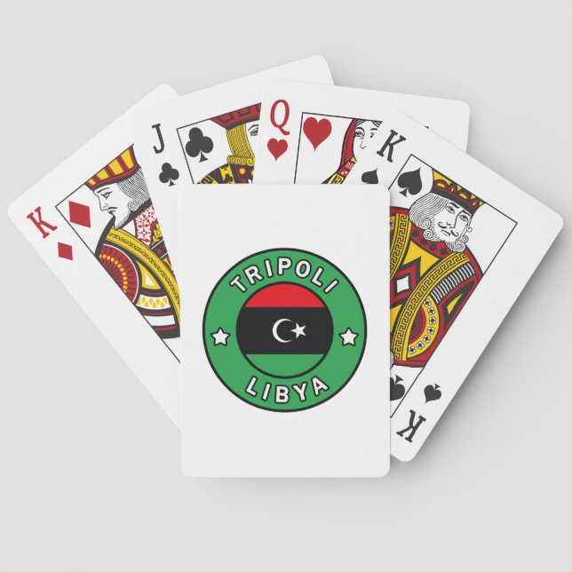 Tripoli Libyen Spielkarten (Rückseite)