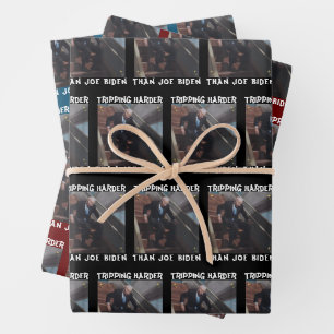 Tripping Harder als Joe Biden Geschenkpapier Set