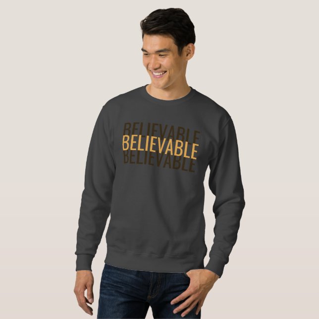 Tripple Believable Minimalist Graphic Sweatshirt (Vorne ganz)