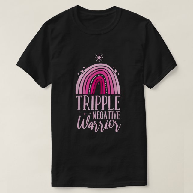 Tripple Negative Brustkrebs-Bewusstsein des Kriege T-Shirt (Design vorne)