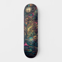 Trippy Abstrakt verlieren Sie sich in Time Skate B