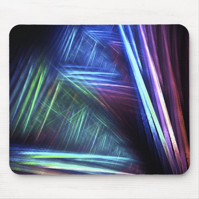 Trippy abstrakte Fraktal-Mausunterlage Mousepad (Vorne)