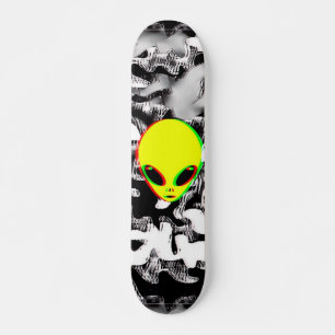 Trippy Alien Camo Skateboard