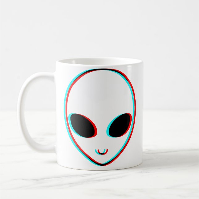 Trippy Alien Kaffeetasse (Links)