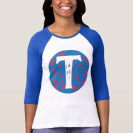 Trippy-Anfangspunkte lila Passionsmondkreis T-Shirt