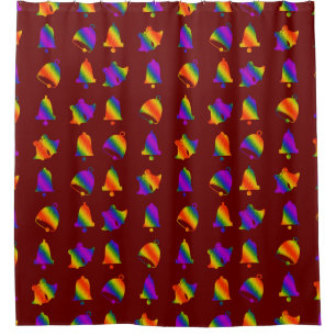 Trippy Bells Christmas Duschvorhang