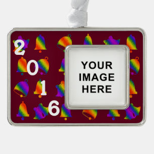 Trippy Bells Rahmen-Ornament Silber