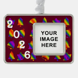 Trippy Bells Rahmen-Ornament Silber