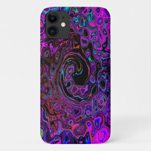 Trippy Black und Magenta Retro Liquid Swirl Case-Mate iPhone Hülle