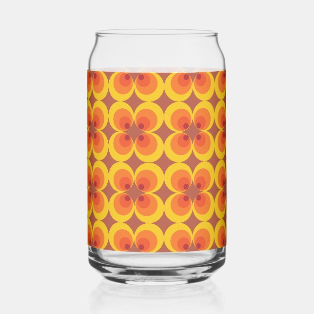 Trippy Blumen  Dosenglas (Vorderseite)