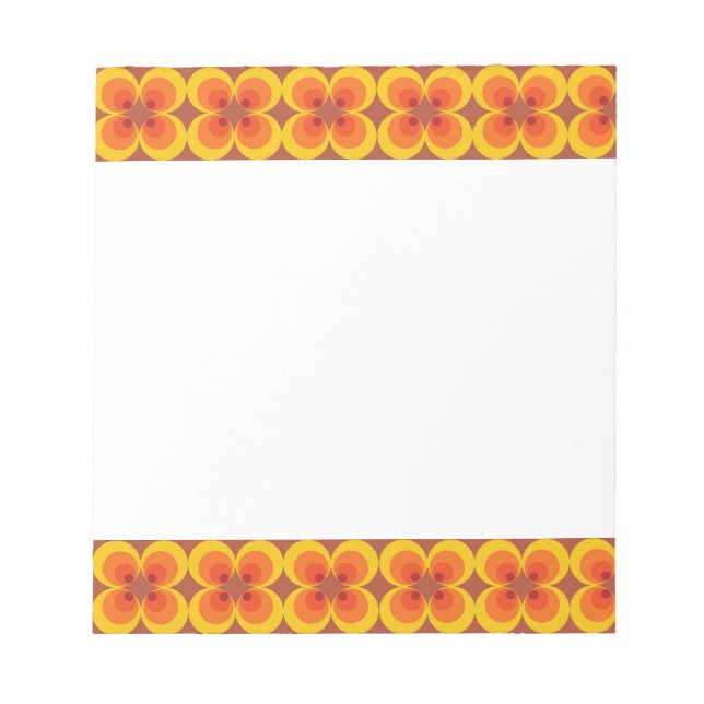 Trippy Blumen  Notizblock (Vorderseite)