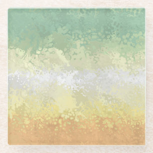 Trippy Boho Groovy Abstrakte Genderflor-Pride-Flag Glasuntersetzer