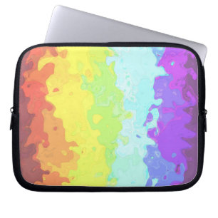Trippy Boho Groovy Abstrakte Neurogender-Stolzflag Laptopschutzhülle