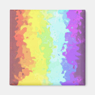 Trippy Boho Groovy Abstrakte Neurogender-Stolzflag Magnet