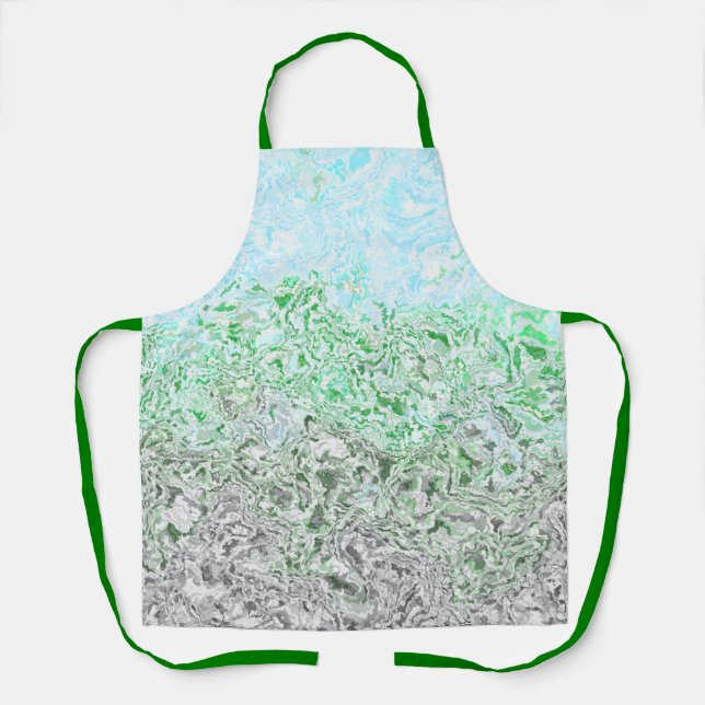 Trippy Boho Groovy Grungy Autoromantic Prilag Schürze (Vorderseite)