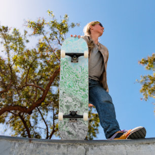 Trippy Boho Groovy Grungy Autoromantische Pride-Fl Skateboard