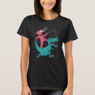 Trippy Cat und T-Rex T-Shirt