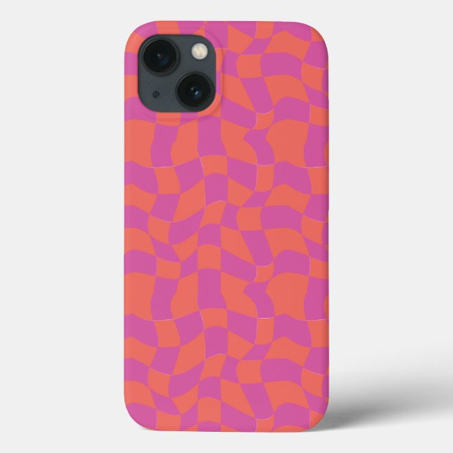 Trippy Checkerboard coque iphone (Verso)
