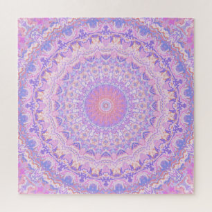 Trippy Colorful Intricate Boho Hippie Mandala