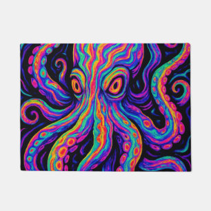 Trippy Colorful Octopus Fußmatte