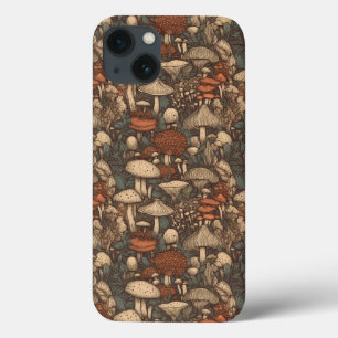 Trippy Cottagecore Champignons iPhone / coque ipad