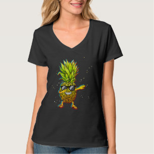 Trippy Dabbing Ananas Urlaubskreuzfahrt T-Shirt