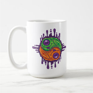 Trippy Drippy Frog Yin Yang Kaffeetasse