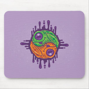 Trippy Drippy Frog Yin Yang Mousepad
