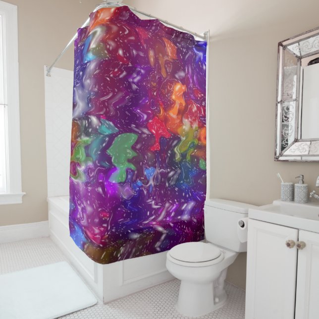 Trippy Duschvorhang (Beispiel)