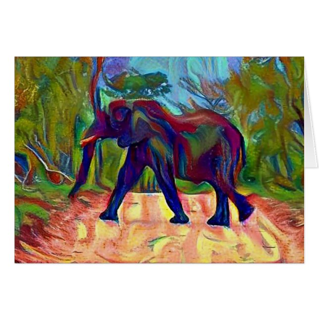 Trippy Elefant (Vorderseite (Horizontal))