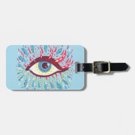 Trippy Eye Psychedelic Art Gepäckanhänger