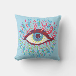 Trippy Eye Psychedelic Art Kissen