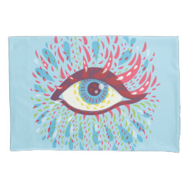 Trippy Eye Psychedelic Art Kissenbezug
