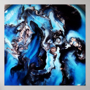 Trippy-Farbe Poster