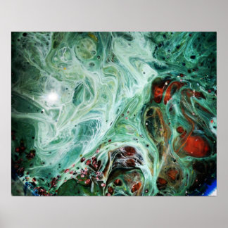 Trippy-Farbe Poster