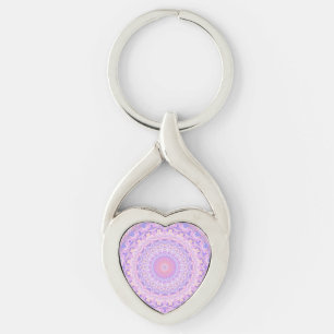Trippy Farbige Komplexe Boho Hippie Mandala Schlüsselanhänger