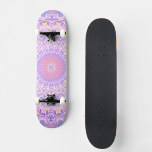 Trippy Farbige Komplexe Boho Hippie Mandala Skateboard