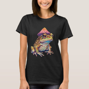 Trippy Frog Magic Mushroom Amphibien Psychedelic T-Shirt