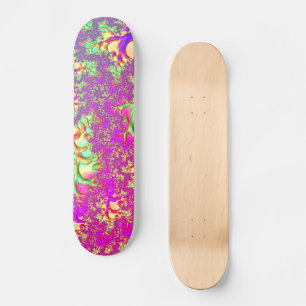 Trippy Funky Lebendige Neon Groovy Acid Trip Frakt Skateboard