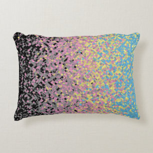 Trippy Funky pixated Polygender Prilag Dekokissen