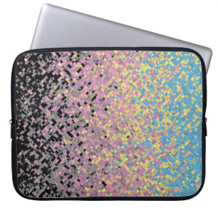 Trippy Funky Pixelated Polygender-Stolzflagge Laptopschutzhülle