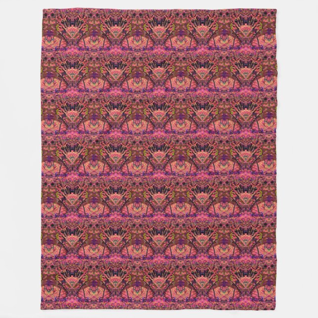 Trippy Garland Fleecedecke (Vorderseite)