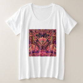 Trippy Garland Große Größe T-Shirt