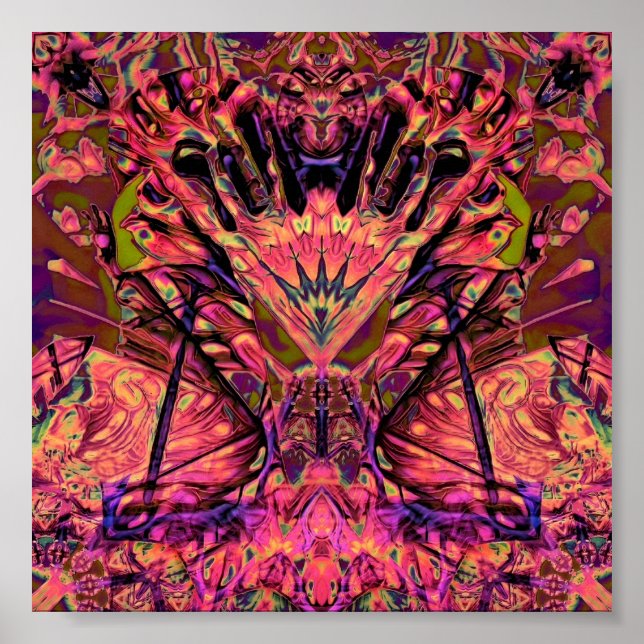 Trippy Garland Poster (Vorne)