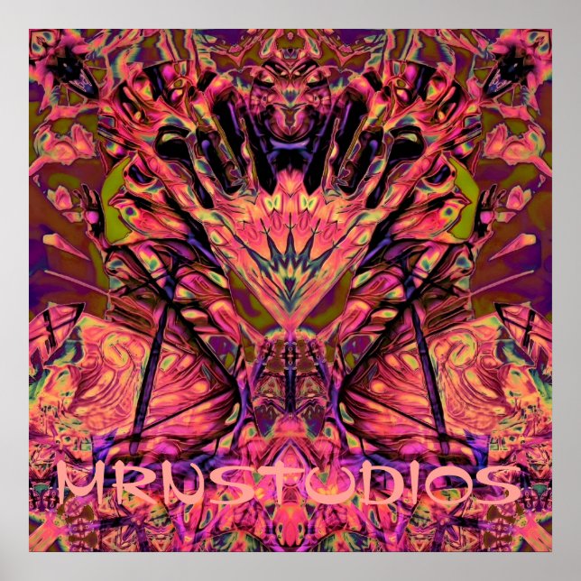 Trippy Garland Poster (Vorne)