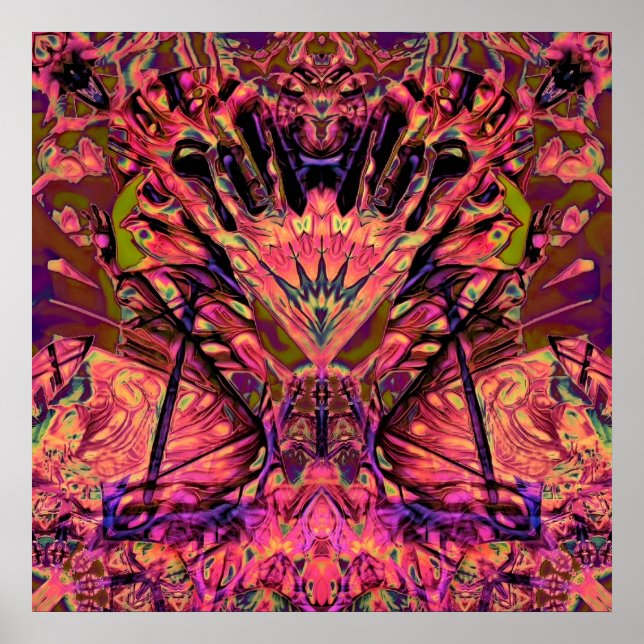 Trippy Garland Poster (Vorne)