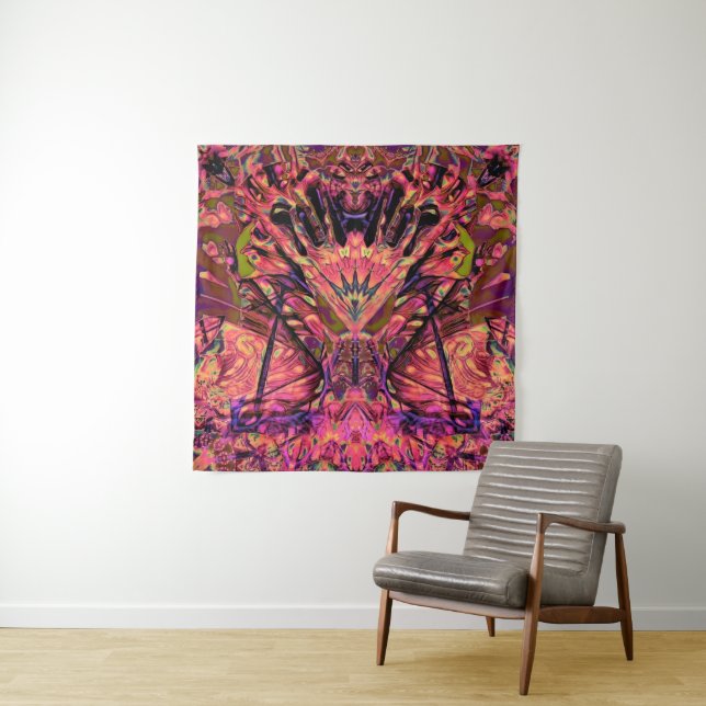 Trippy Garland Wandteppich (Beispiel)
