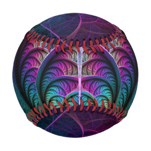 Trippy Gemustert Colorado Abstraktes Fraktal Kunst Baseball
