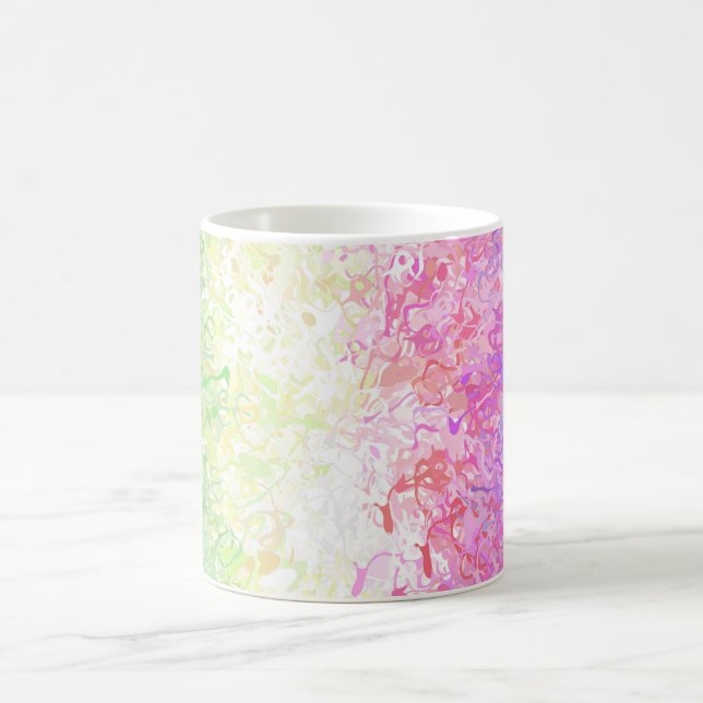 Trippy Groovy Boho Abstrakt Genderdoe Pride Flag Kaffeetasse (Mittel)